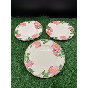 Vintage Franciscan Desert Rose Salad Plates - Set of 3 – 8" Diameter